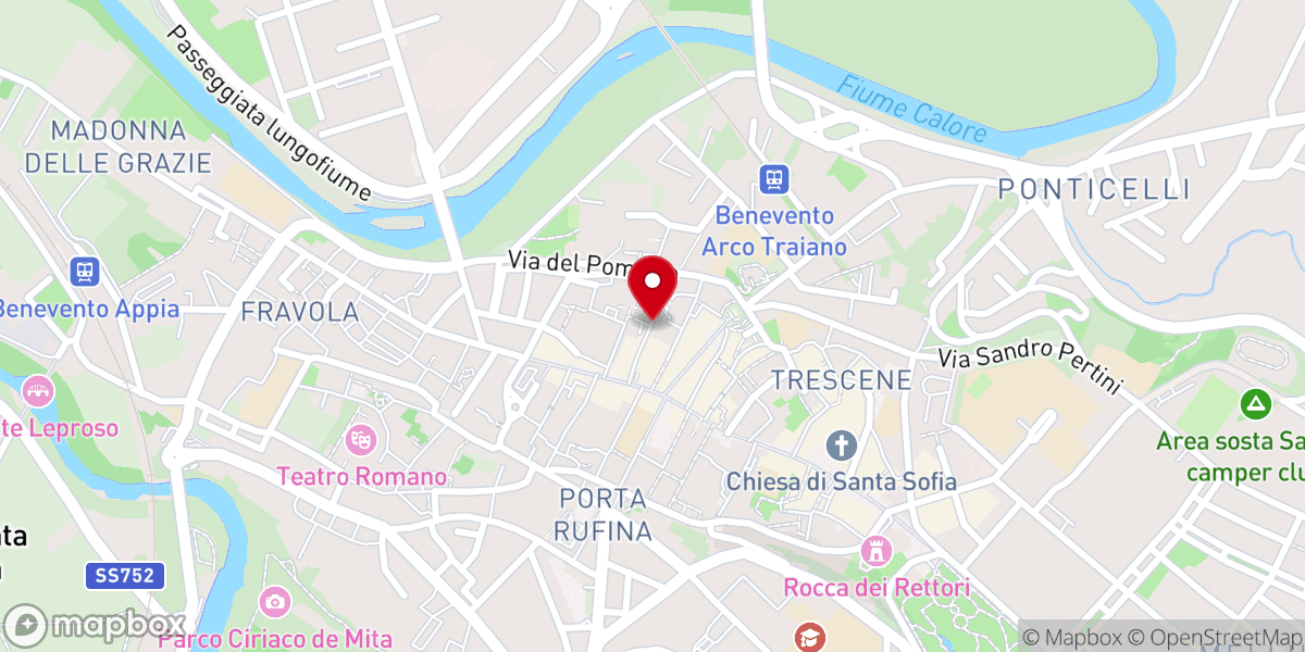 Map showing location of Chiesa di Santa Teresa