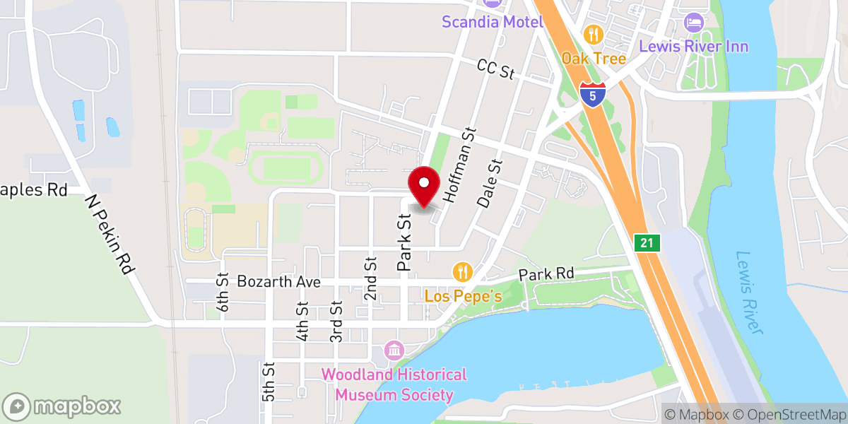Map showing location of Go Iglesia Woodland