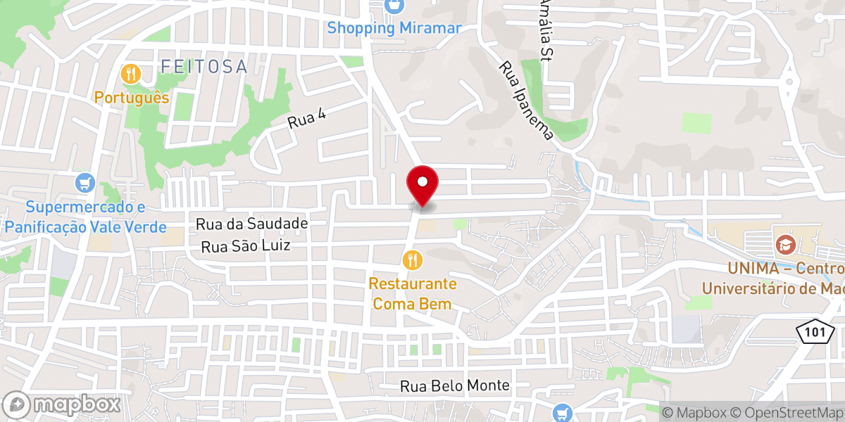 Map showing location of Igreja Pentecostal Vale da Benção - IPVB Sede