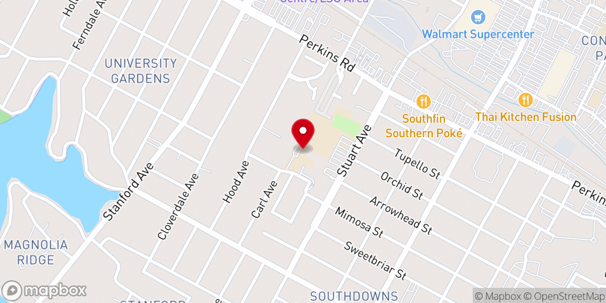 Map showing location of St. Aloysius Catholic School