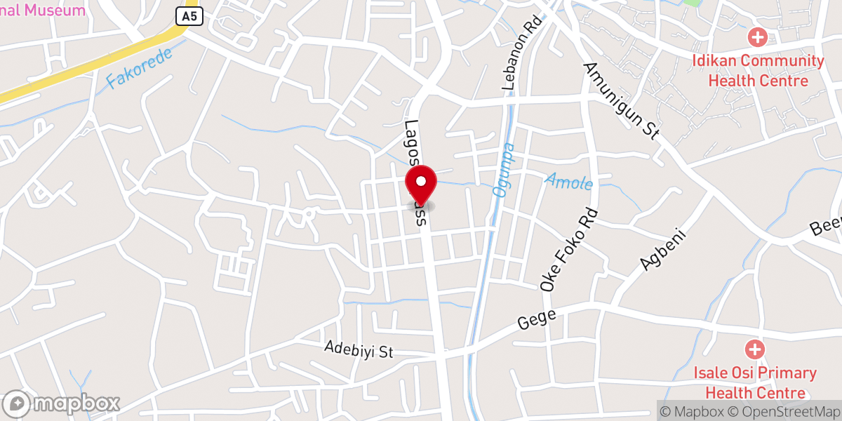 Map showing location of Saint Joseph Catholic Church