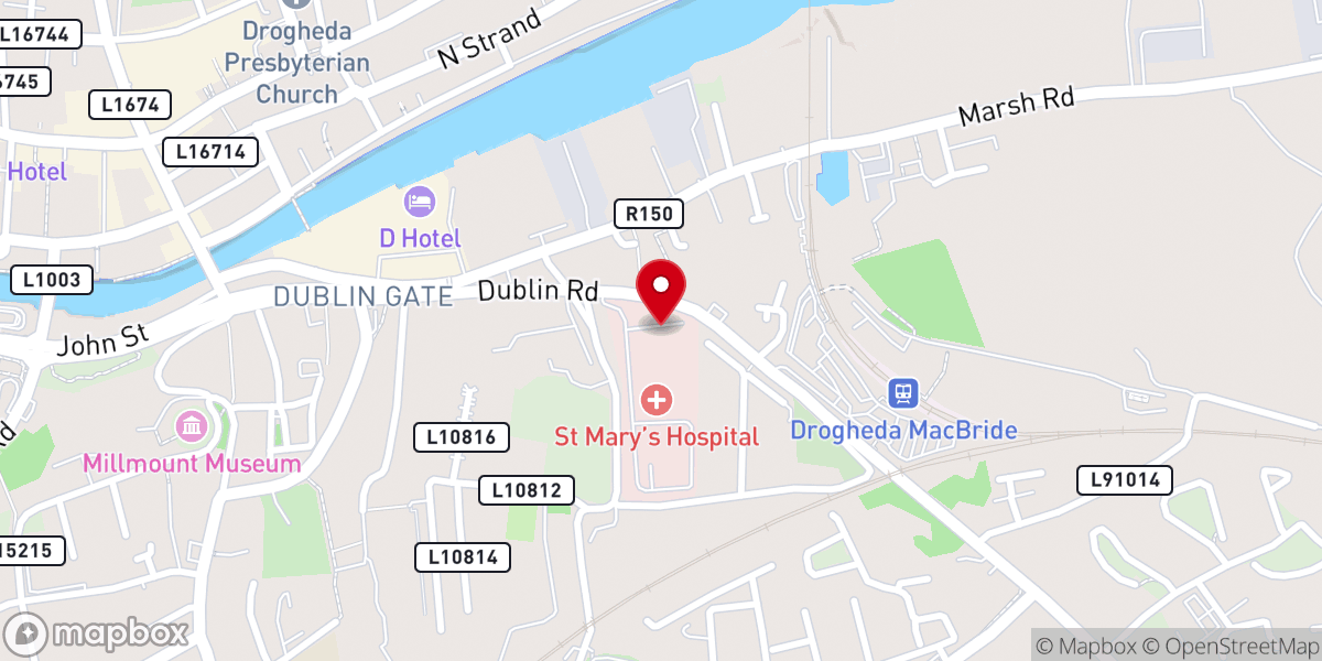 Map showing location of Boyne View House
