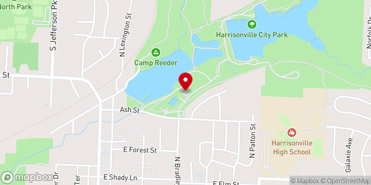 Map showing location of City Park
