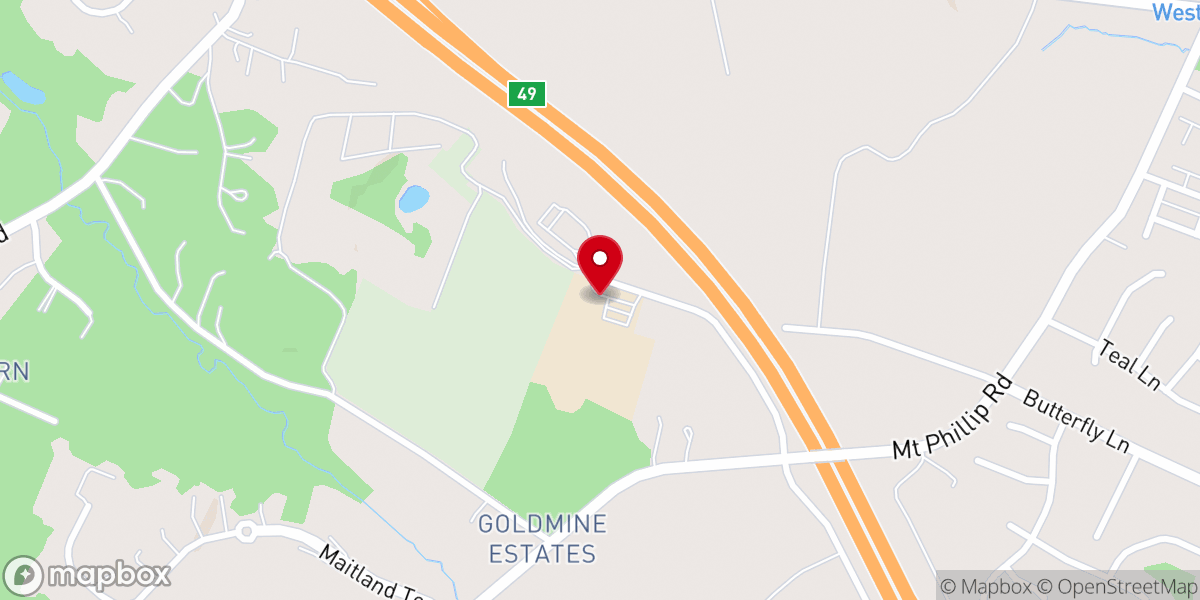 Map showing location of People’s Baptist Church