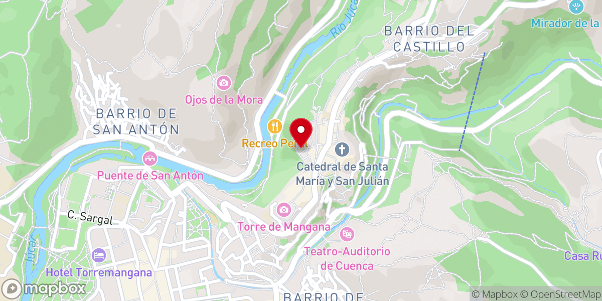 Map showing location of Mirador de Ismael Barambio