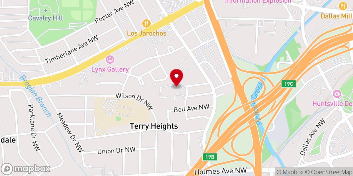 Map showing location of St Joseph Catholic Church