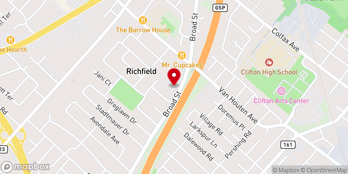Map showing location of Jesus Christ Ministries - AG