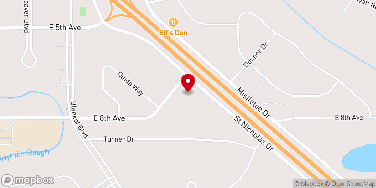 Map showing location of St Nicholas Catholic Church