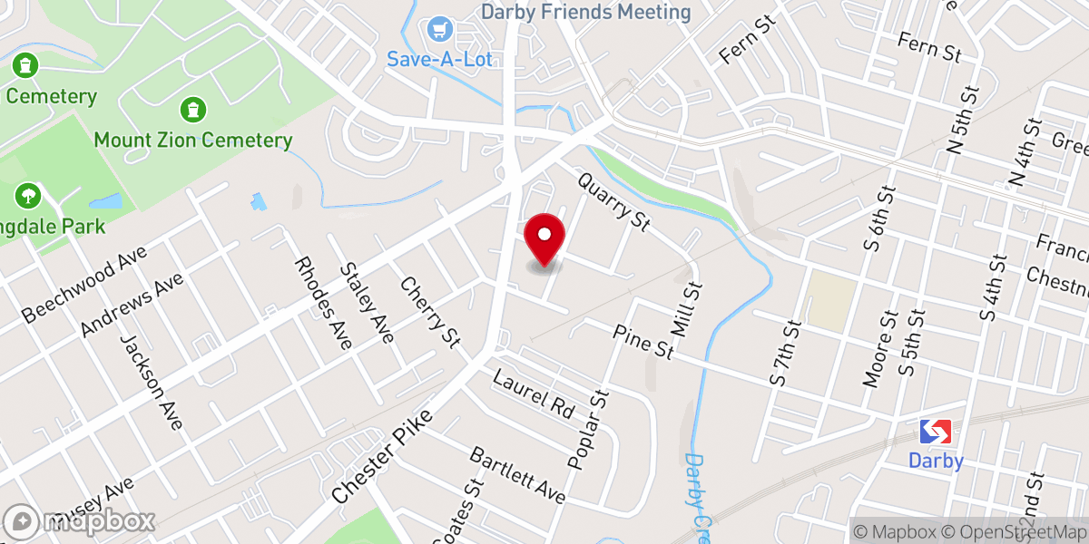 Map showing location of Mt Zion United Methodist C