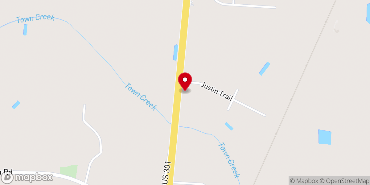 Map showing location of Refuge Trinity Holiness Church