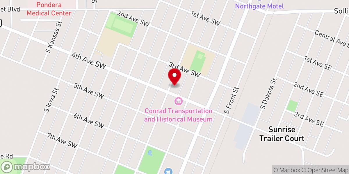 Map showing location of First Presbyterian Church
