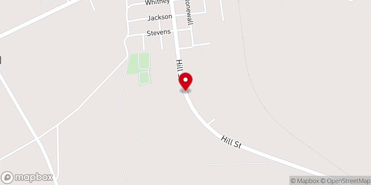 Map showing location of Tatum Holiness Church