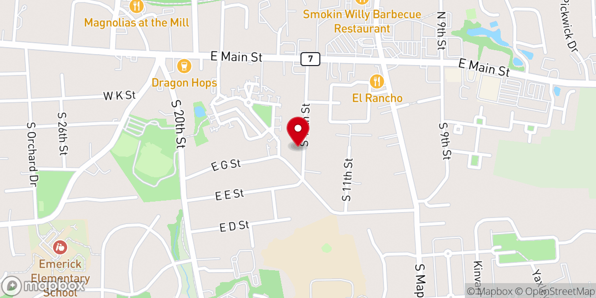Map showing location of Purcellville Circuit