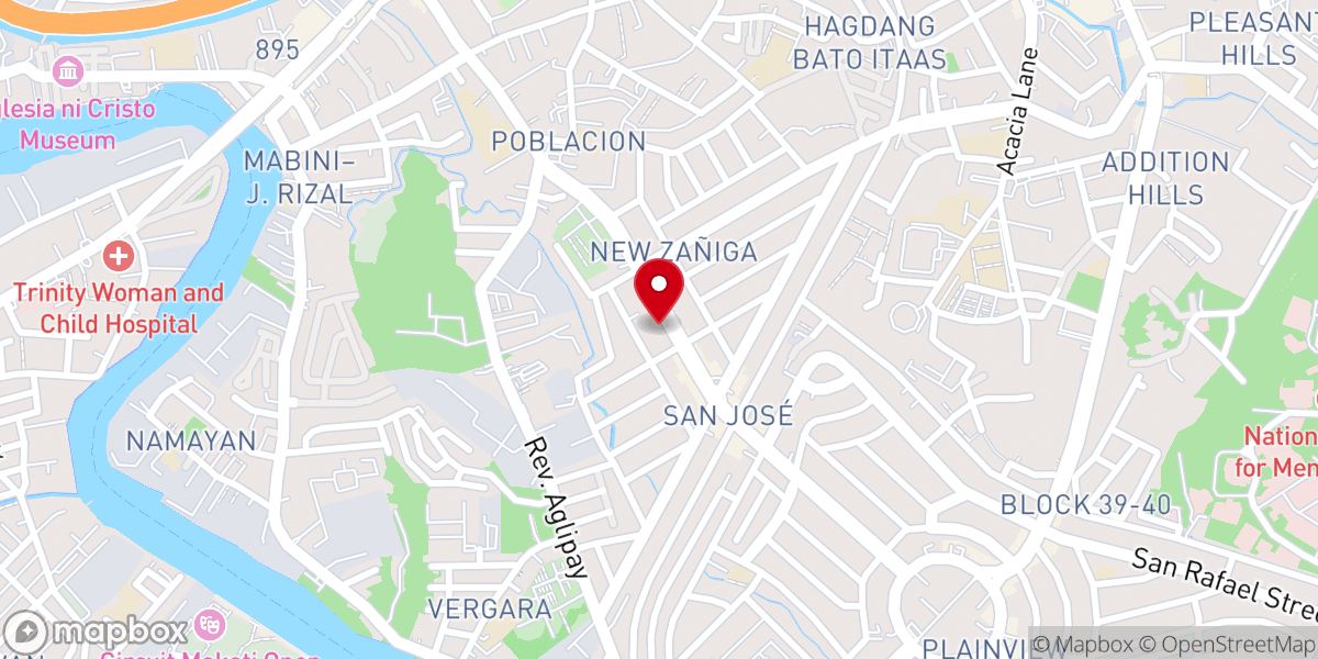 Map showing location of Victory Church International Christian Ministries-Mandaluyong Church