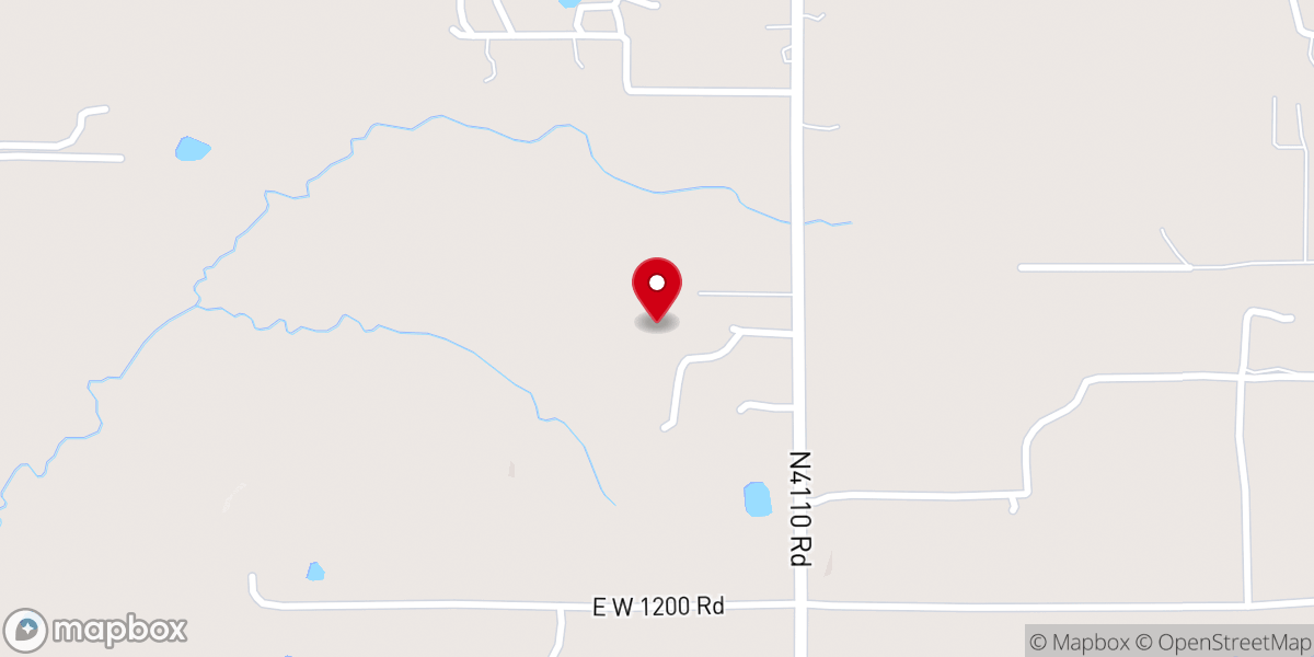 Map showing location of Tuskegee Indian Baptist Church