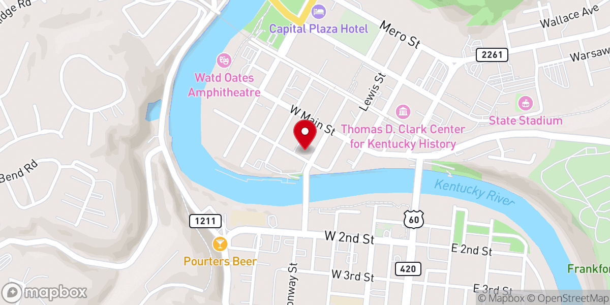 Map showing location of The Lancaster at St. Clair