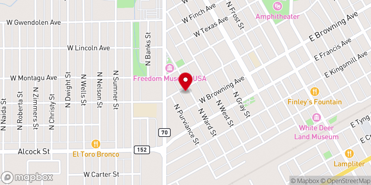 Map showing location of Seventh Day Adventist Church