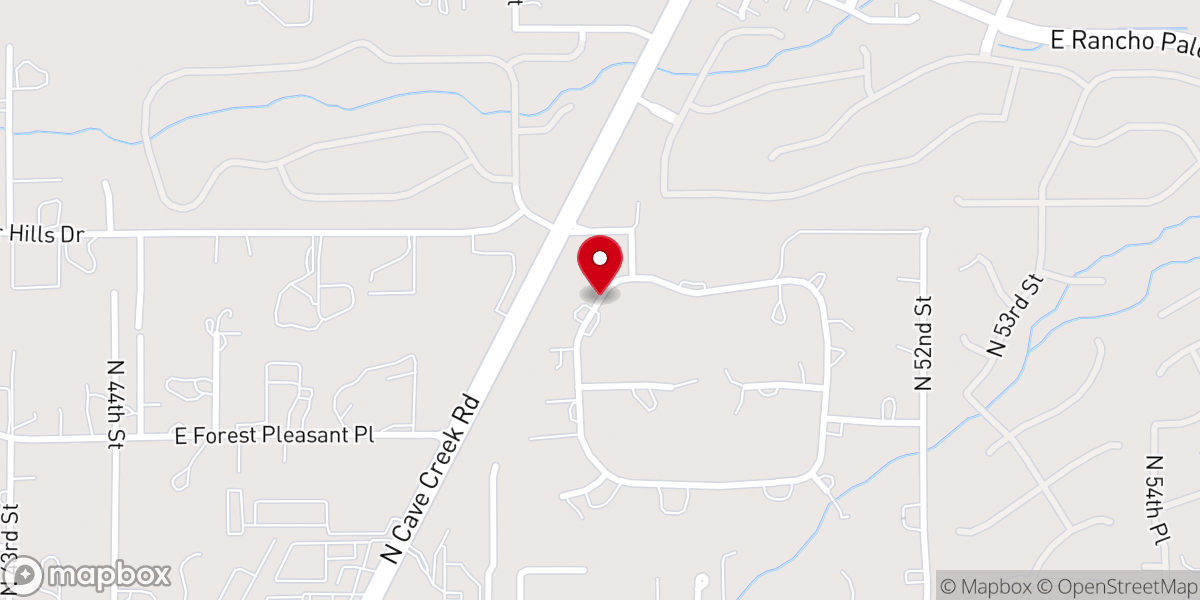 Map showing location of Cave Creek SDA Church