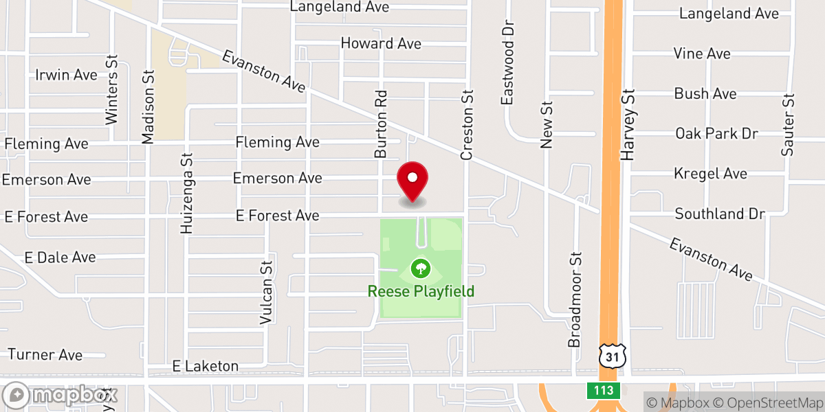 Map showing location of Bethesda Baptist Church Parsonage