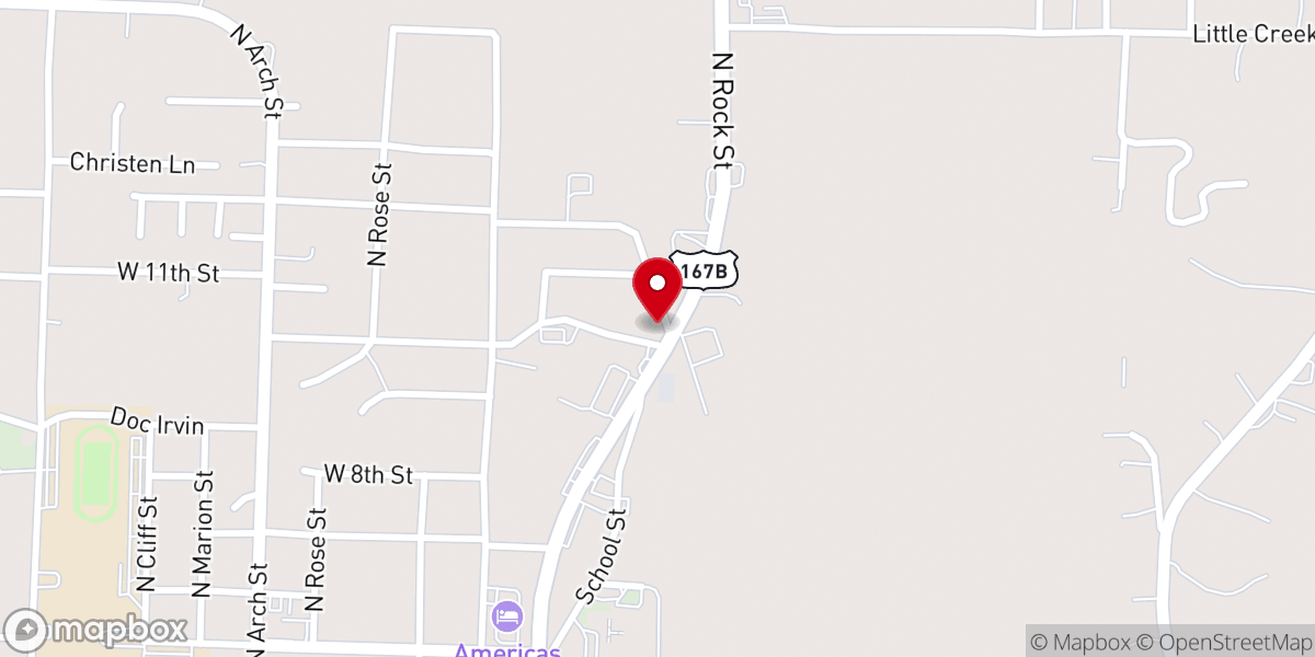 Map showing location of Stockton Power Equipment, Inc