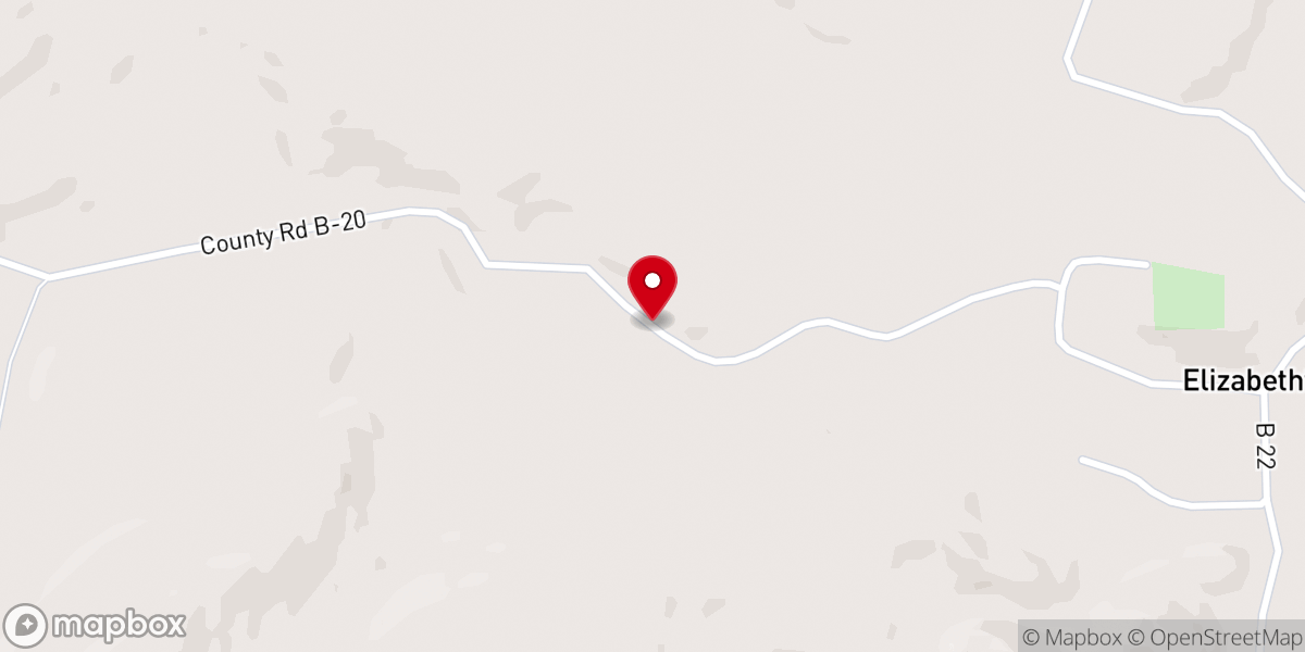 Map showing location of Chapel of Elizabethown New Mexico
