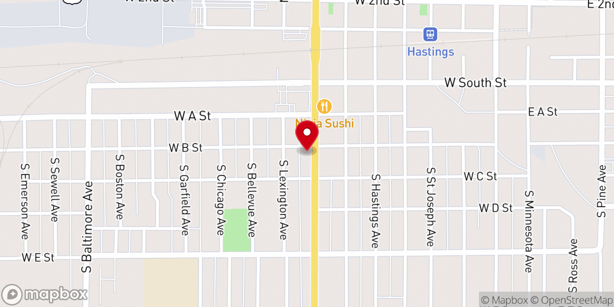 Map showing location of The Salvation Army of Hastings