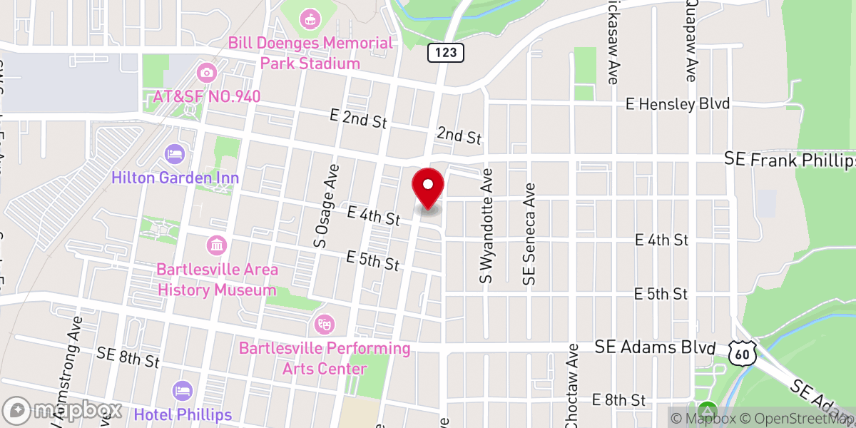 Map showing location of New Expression Church