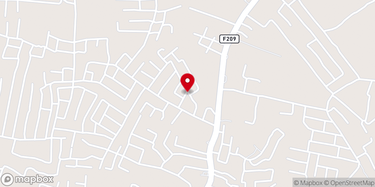 Map showing location of Grace of God Anglican Church