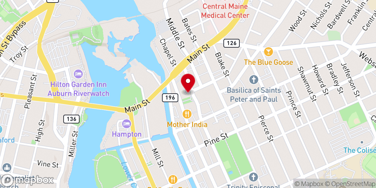 Map showing location of Redemption Hill Community