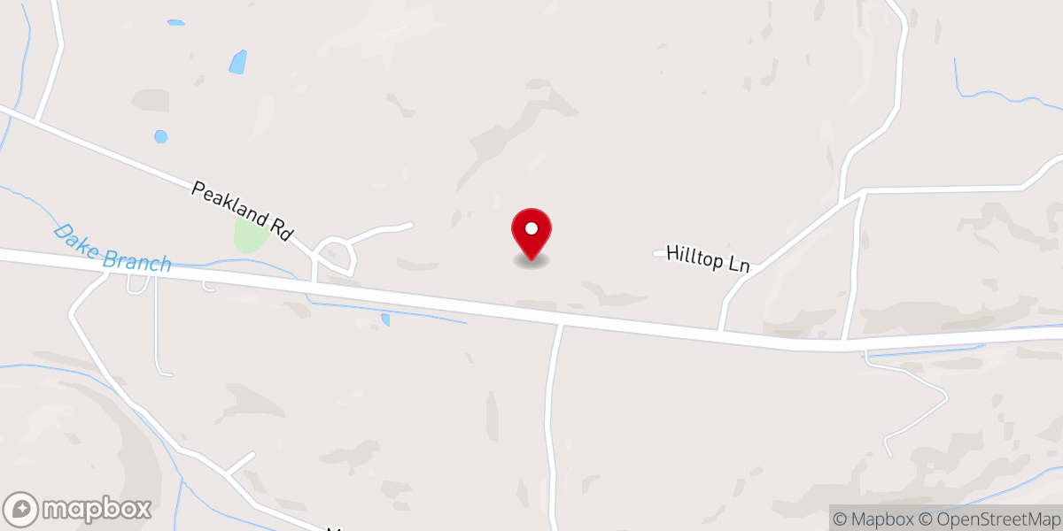 Map showing location of Watts Bar Community Church