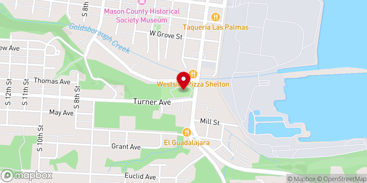 Map showing location of Kneeland Park
