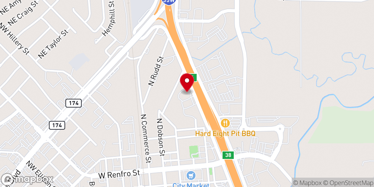 Map showing location of Boulevard Baptist Church