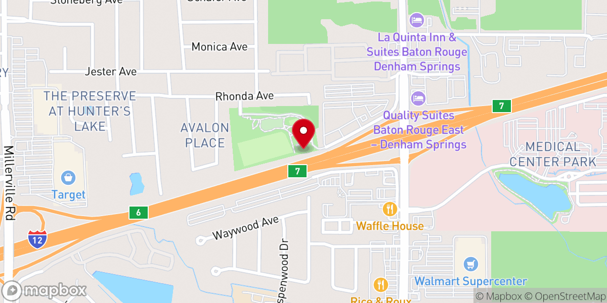 Map showing location of Barbeque & Roux Catering & Supply