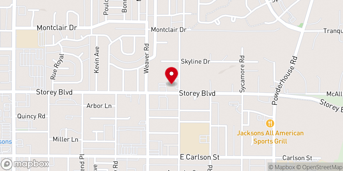 Map showing location of Ascension Lutheran Church