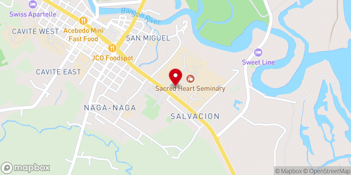 Map showing location of Archdiocese of Palo
