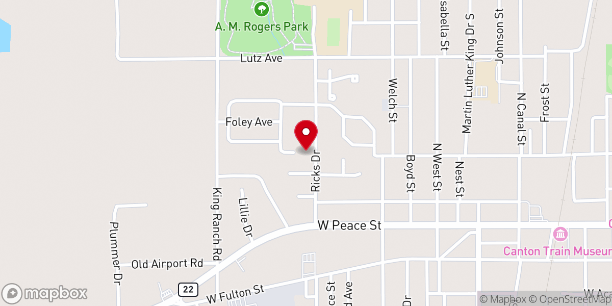 Map showing location of Ark of Safety Ministry