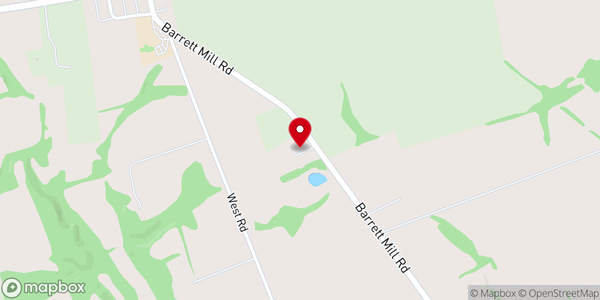 Map showing location of Rainsboro Church Christ