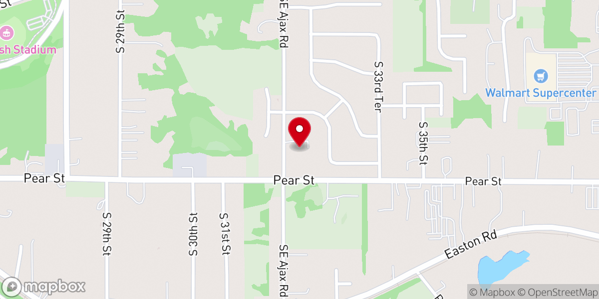 Map showing location of Wesley United Methodist Church