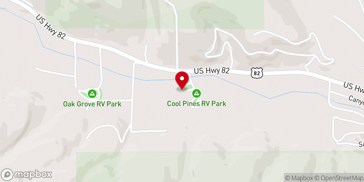 Map showing location of Cowboy church