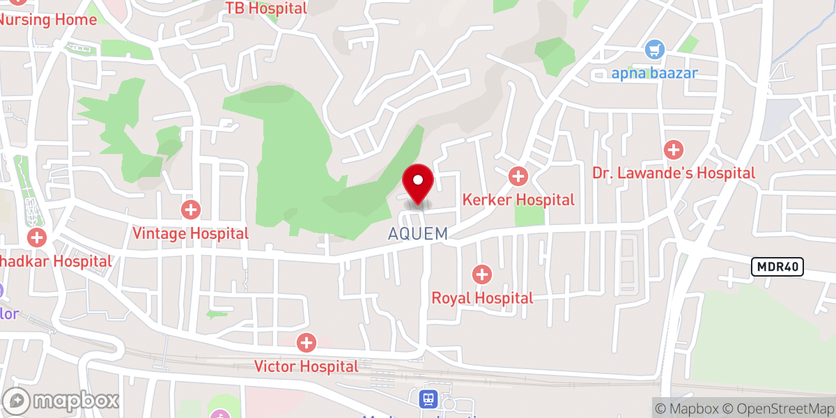 Map showing location of St. Peter's Mar Thoma Church, Margao
