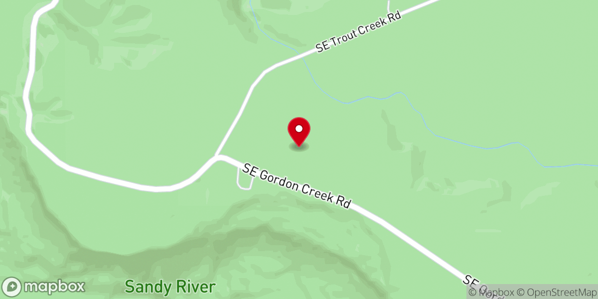 Map showing location of Trout Creek Bible Camp