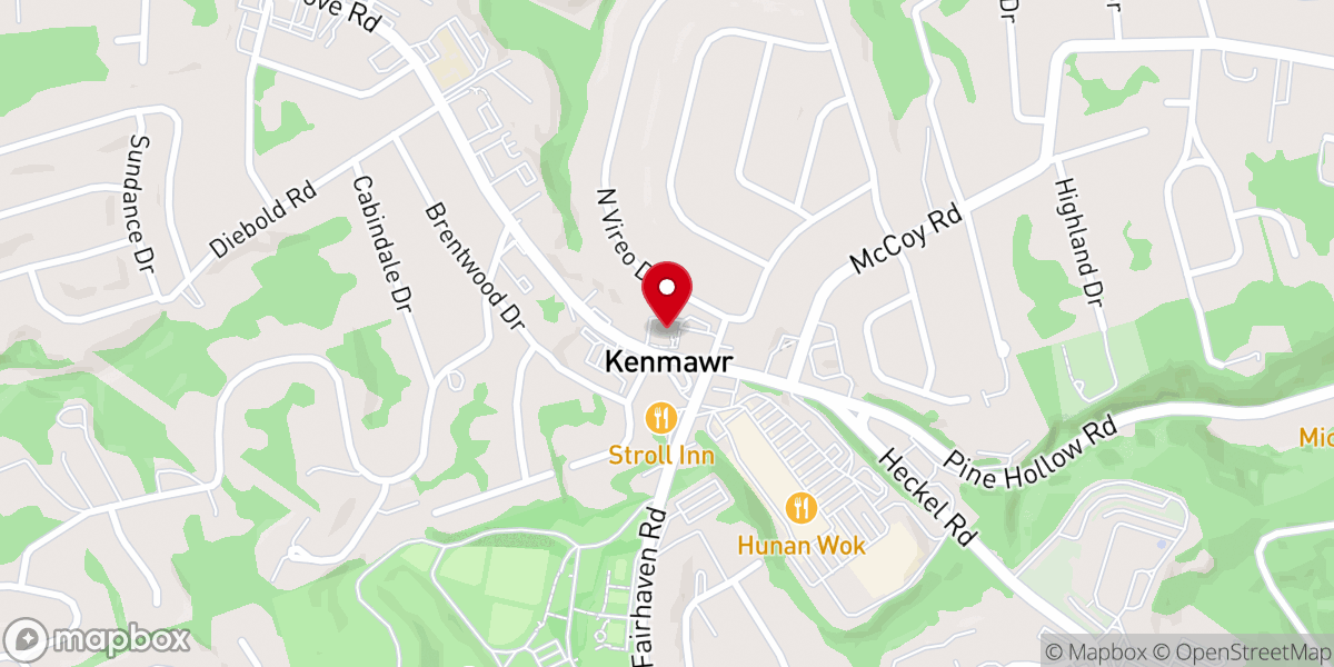 Map showing location of Ken Mawr United Presbyterian