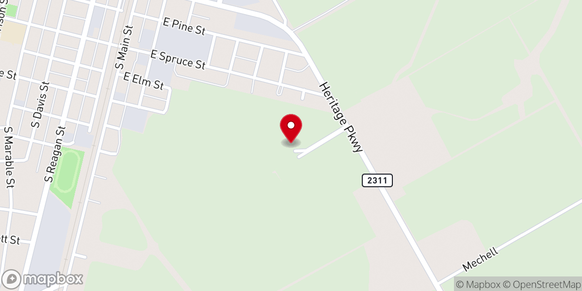 Map showing location of Blessings Christian Gift Shop