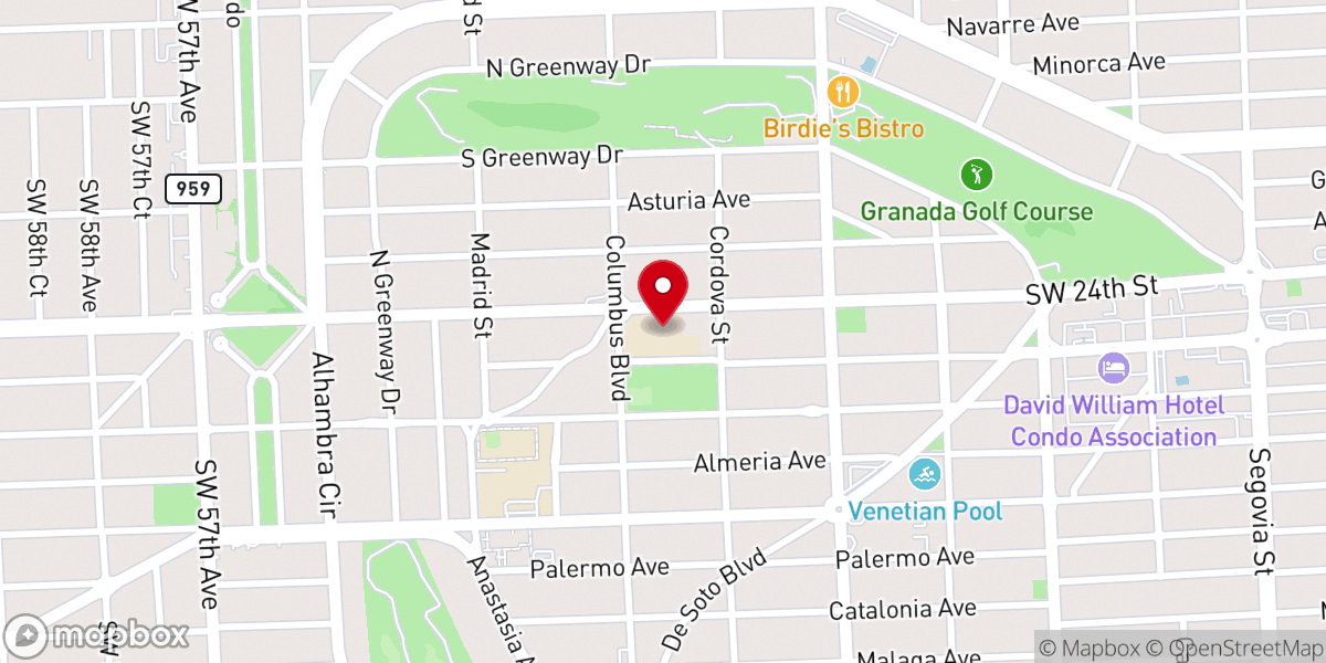 Map showing location of St Philip's Episcopal Church and School