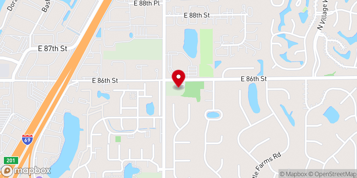 Map showing location of New Direction Church