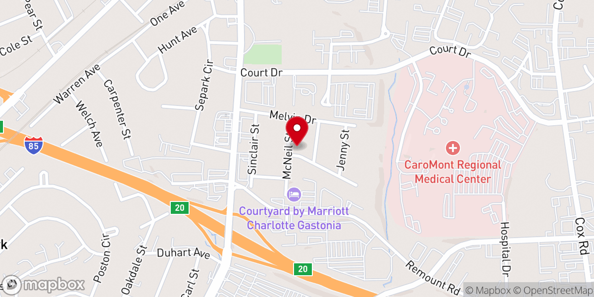Map showing location of Faith United Methodist Church-Prsng