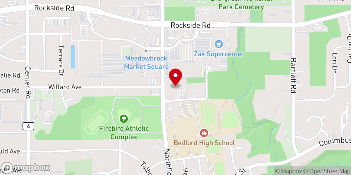 Map showing location of South Haven United Church of Christ