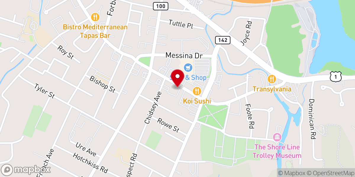 Map showing location of FRATERNIDAD CRISTIANA NEW HAVEN