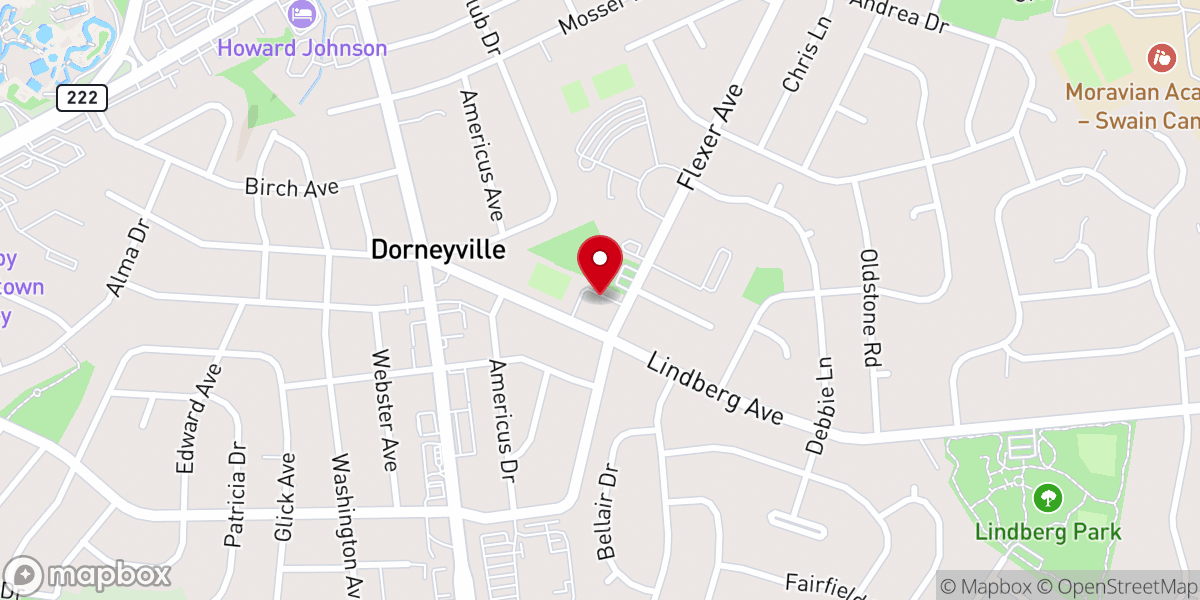 Map showing location of Relevant Church of Allentown
