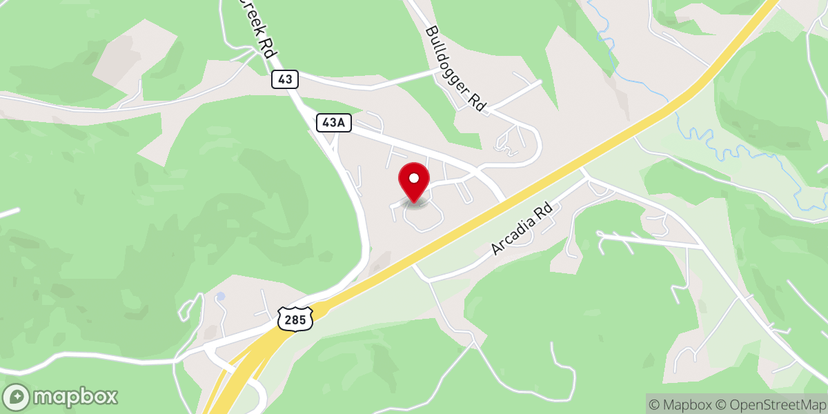Map showing location of Crow Hill Bible Church